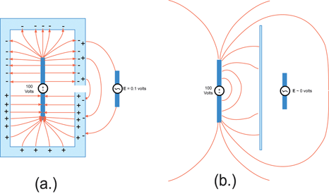 Figure 2. Partial electric field shields